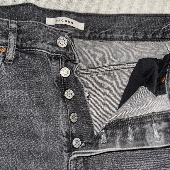 Faded gray & black PacSun Straight Jeans - Picture 5 of 5